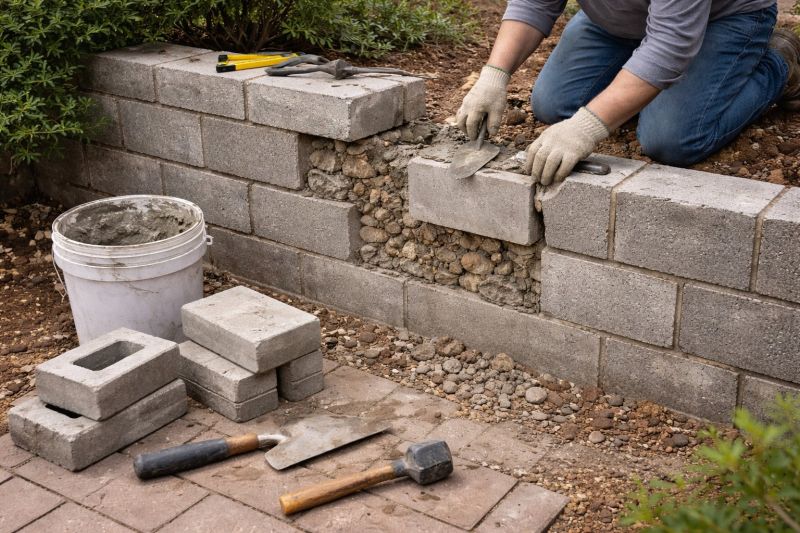 Block Wall Repair in North Webster, IN