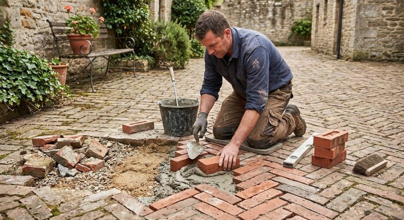 Brick Flatwork Repair in Cromwell, IN