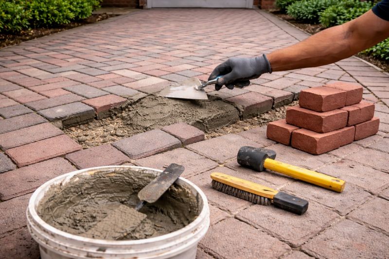 Brick Flatwork Repair in Milford, IN