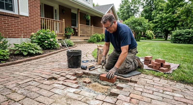 Brick Flatwork Repair in North Manchester, IN