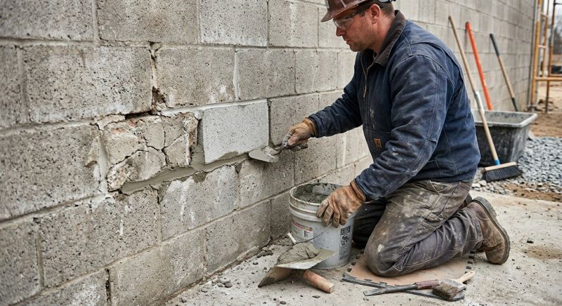 Cement Block Repair in Warsaw, IN