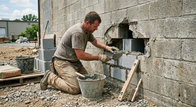 Cinder Block Repair in Warsaw, IN