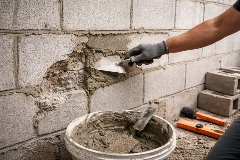 Cinder Block Wall Repair in Syracuse, IN