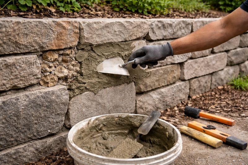 Retaining Wall Repair in Milford, IN