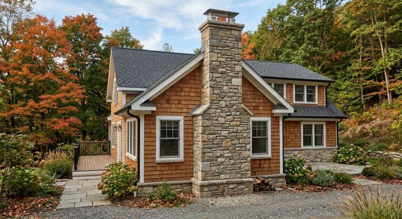 Stone Chimney Installation in North Webster, IN