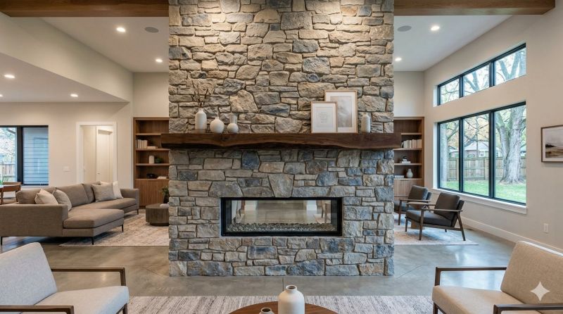 Stone Chimney Installation in Silver Lake, IN
