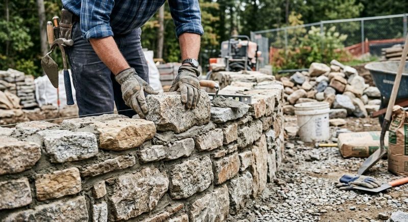 Stonework Installation in Kosciusko County, IN